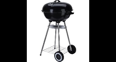 Kogelgrill Houtskoolbarbecue op Wielen 46 cm Zwart