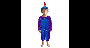 Pietenpak 110-116 Paars/Blauw