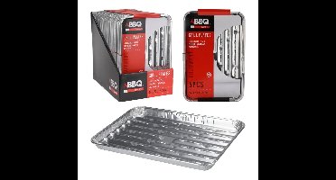 BBQ Grillschalen 34x23x2.5 cm 5 Stuks