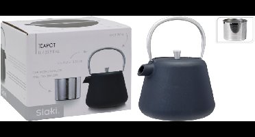 Excellent Houseware Theepot Gietijzer 1L Grijs