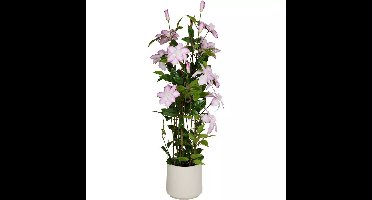 Kunstplant Clematis 98x35 cm Groen/Roze