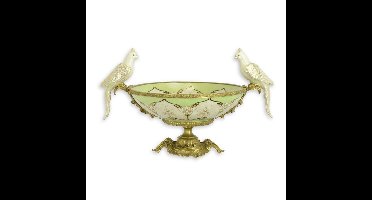 A BRONZE MOUNTED PORCELAIN BOWL