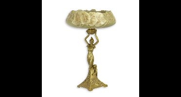 A BRONZE MOUNTED PORCELAIN CENTERPIECE