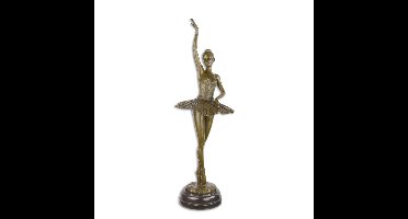 EEN BRONZEN BEELD VAN EEN BALLERINA