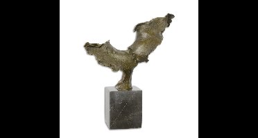 EEN BRONZEN BEELD VAN TWEE KUSSENDE GEZICHTEN