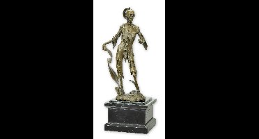 A BRONZE SCULPTURE OF MEMENTO MORI