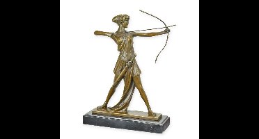 BRONZEN SCULPTUUR VAN DIANA DE JAGERES