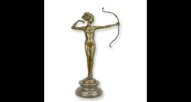 BRONZEN BEELD VAN DIANA DE JAGERES