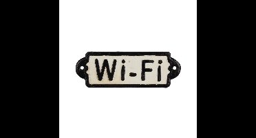 Gietijzeren "wifi"-plaatje