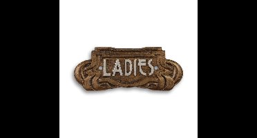 Gietijzeren art nouveau "dames" plaquette