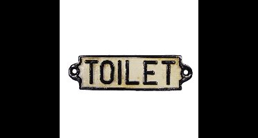 A CAST IRON "TOILET" PLAQUE