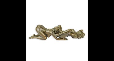 A PAIR OF EROTIC BRONZE SCULPTURES