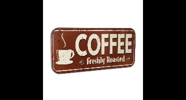 Blikken muurplaat "Koffie"
