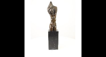 A BRONZE SCULPTURE OF A FEMALE NUDE TORSO