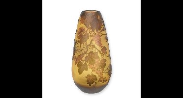 A CAMEO GLASS VASE 'GRAPE VINE'