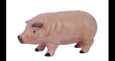 A CAST IRON PIG BANK