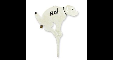 Gietijzeren tuinpaaltje - geen hondenpoep