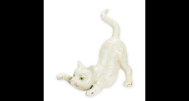 A CAST IRON CAT DOORSTOP