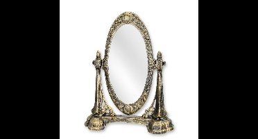 A CAST IRON DRESSING MIRROR