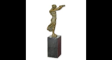 A BRONZE SCULPTURE OF GËLLE FRA OR THE GOLDEN LADY