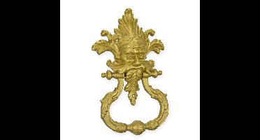 Gietijzeren deurklopper - messingkleur