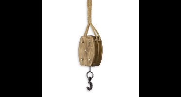 A WOODEN LIFTING HOOK
