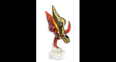 A MURANO STYLE GLASS FIGURINE OF FEMALE DANCER