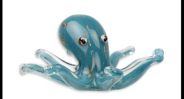 A MURANO STYLE GLASS FIGURINE OF AN OCTOPUS