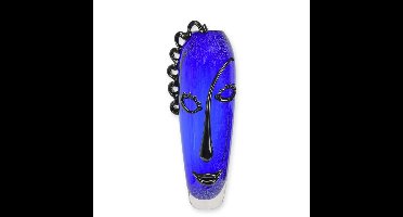 A MURANO STYLE GLASS VASE MODERN FACE
