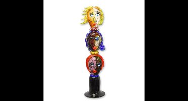 A MURANO STYLE GLASS TOTEM