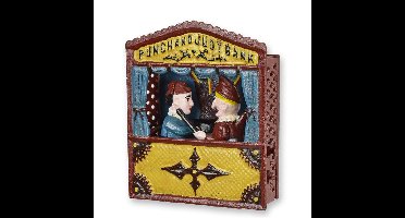 A CAST IRON PUNCH AND JUDY MECHANICAL BANK
