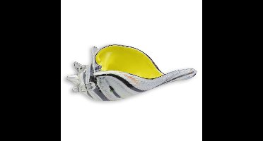 A MURANO STYLE GLASS CONCH SHELL
