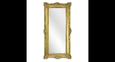 A RESIN FRAMED GOLD MIRROR