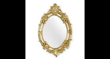 A RESIN FRAMED GOLD MIRROR