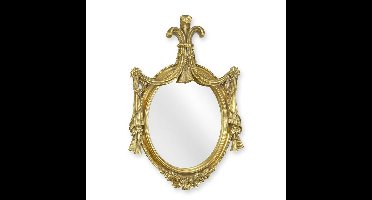 A RESIN FRAMED GOLD MIRROR