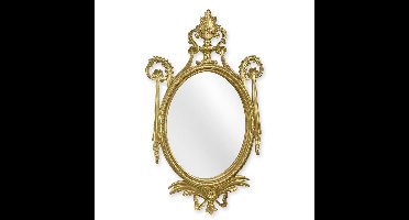 A RESIN FRAMED GOLD MIRROR