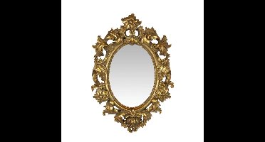 AN OVAL SHAPED RESIN MIRROR