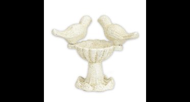 Gietijzeren vogelvoederhuisje op voet