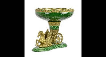 A BRONZE MOUNTED PEGASUS PLANTER