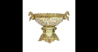 A BRONZE MOUNTED PORCELAIN CENTERBOWL