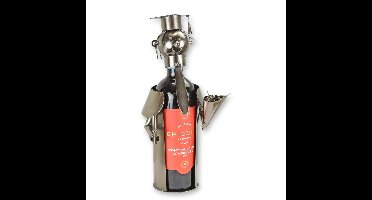 A TIN BOTTLE HOLDER "GRADUATE"