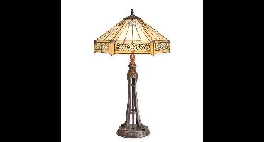 A TIFFANY STYLE TABLE LAMP