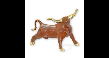 A MODERNIST BRONZE SCULPTURE OF A BULL