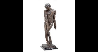 A BRONZE SCULPTURE OF ADAM