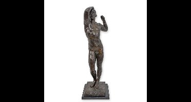 A BRONZE SCULPTURE OF ADAM