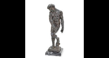 A BRONZE SCULPTURE OF ADAM