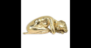 A BRONZE SCULPTURE OF A LYING FEMALE NUDE