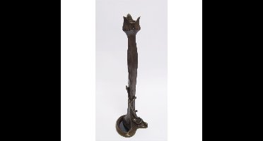 BRONZEN KANDELAAR IN ART NOUVEAU STIJL