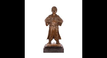 A BRONZE SCULPTURE OF A COSSACK