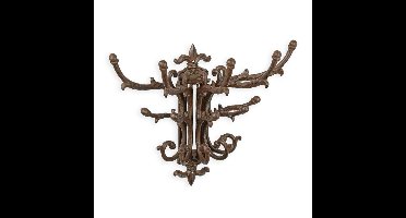 A CAST IRON SWIVEL COAT HOOK